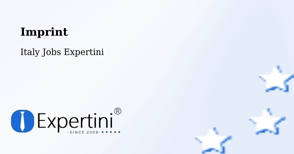 Imprint – San Giovanni In Persiceto - Italy Jobs Expertini